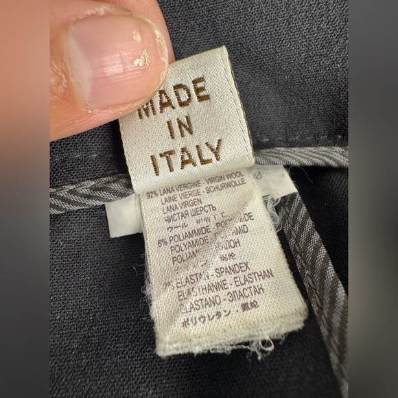 Brunello Cucinelli Women’s Wool & Leather Pants - Picture 9 of 10